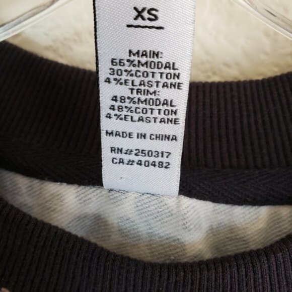 VARLEY Arden Leopard Print Sweatshirt size XS Oversized - Picture 6 of 12